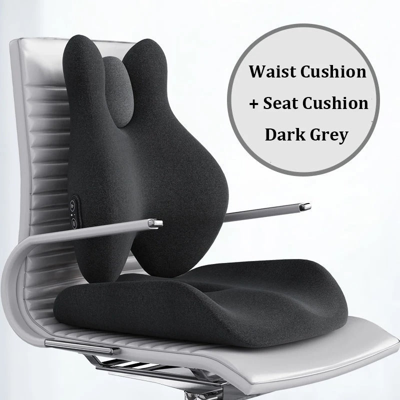 Cushion Office Waist Support Massage Heating Protection Backrest