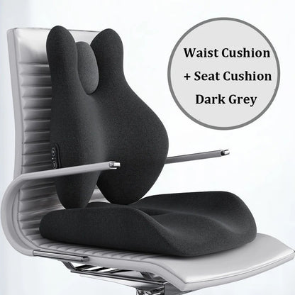 Cushion Office Waist Support Massage Heating Protection Backrest