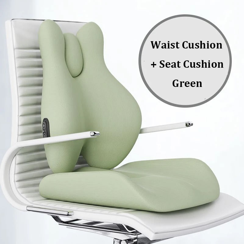 Cushion Office Waist Support Massage Heating Protection Backrest