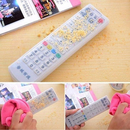 Transparent Silicone TV Remote Cover Dustproof (3 Pcs)