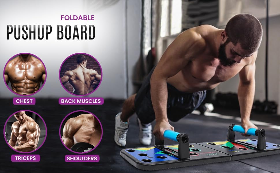 Pushup Board, Push Up Bar, Pushup Board for Men, Home Workout Equipment for Men